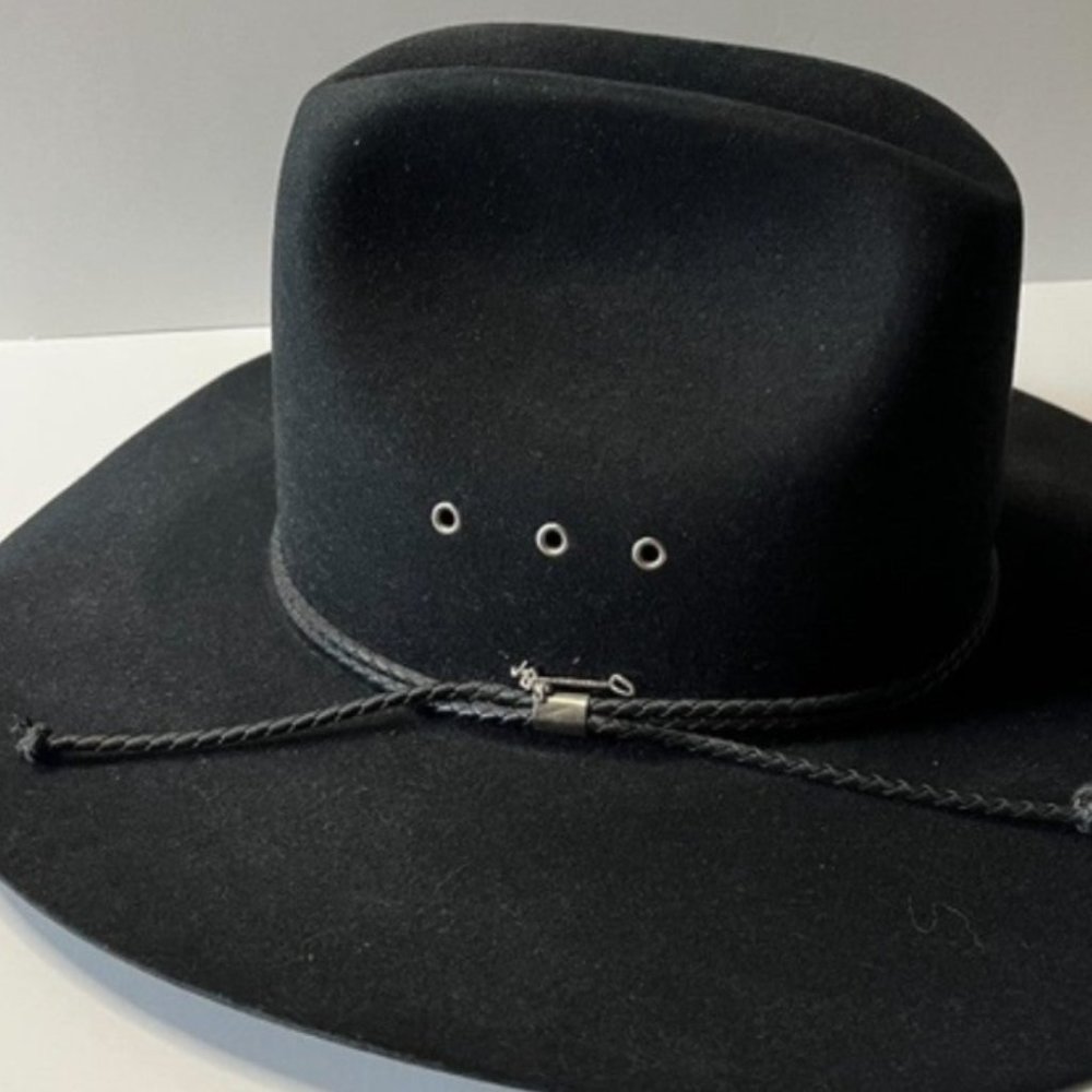Vintage Stetson Black XXXX Beaver 6 7/8 Western Cowboy Hat